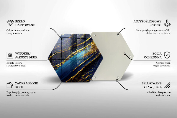 Deska kuchenna Granatowa abstrakcja