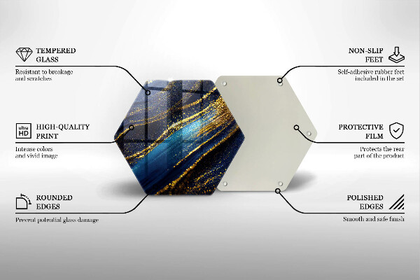 Deska kuchenna Granatowa abstrakcja