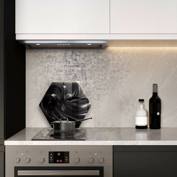 Deska kuchenna Abstrakcja czarna masa