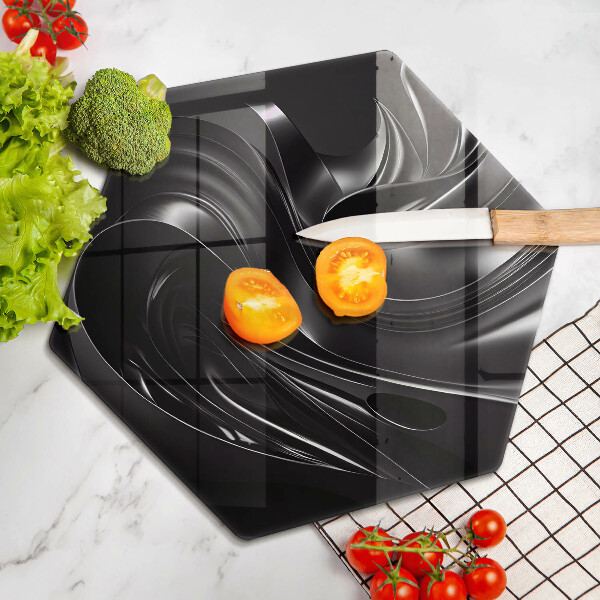 Deska kuchenna Abstrakcja czarna masa