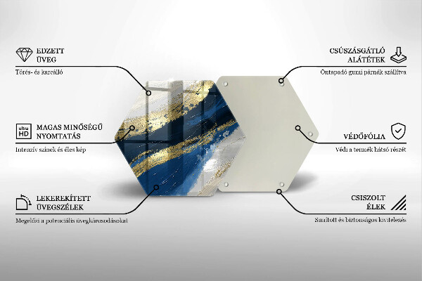 Deska kuchenna Tekstura ze złotem