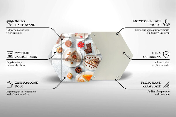 Deska kuchenna Słodkości ciasta