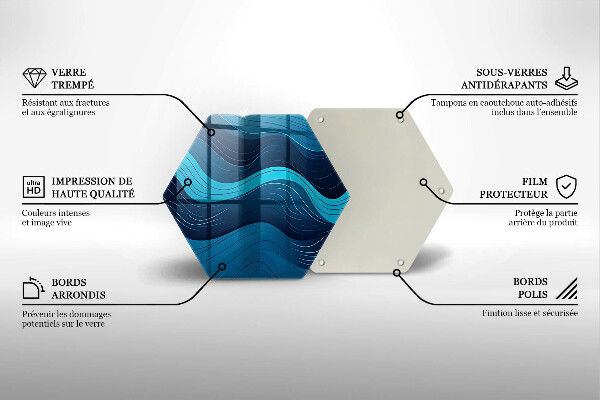 Deska kuchenna Abstrakcyjne fale