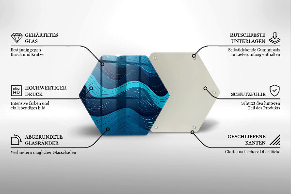 Deska kuchenna Abstrakcyjne fale