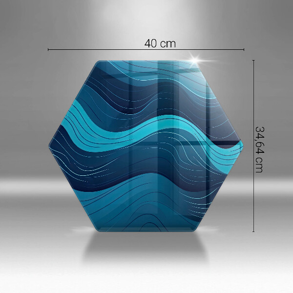 Deska kuchenna Abstrakcyjne fale