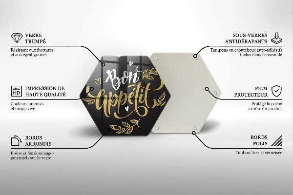 Deska kuchenna Napis Bon Appetit