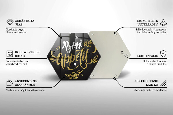 Deska kuchenna Napis Bon Appetit