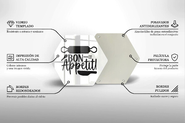 Deska kuchenna Napis Bon Appetit