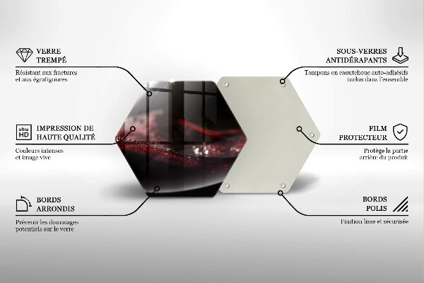 Deska kuchenna Czerwone wino kieliszek