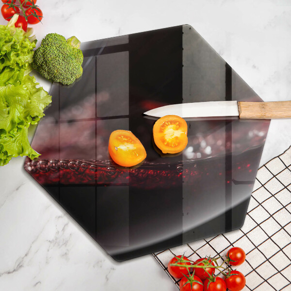 Deska kuchenna Czerwone wino kieliszek