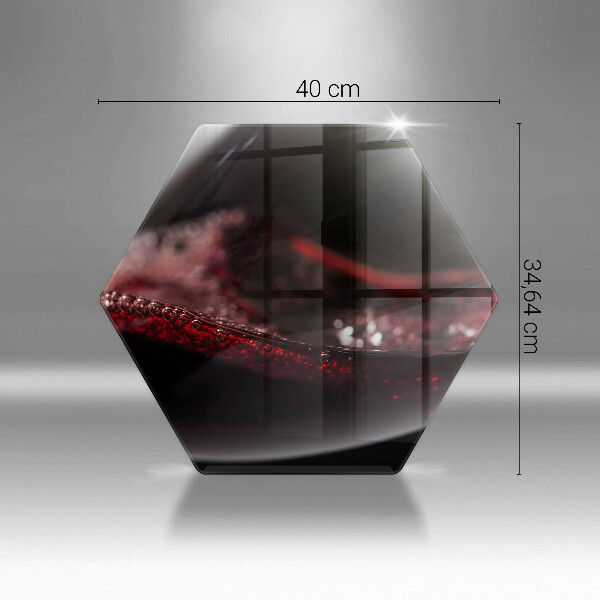 Deska kuchenna Czerwone wino kieliszek