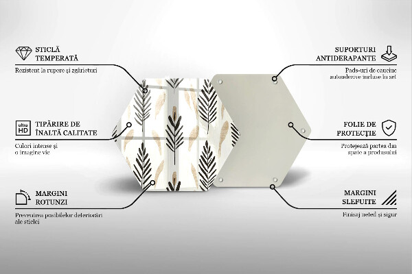 Deska kuchenna Boho rośliny