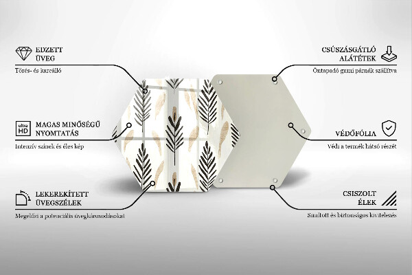 Deska kuchenna Boho rośliny