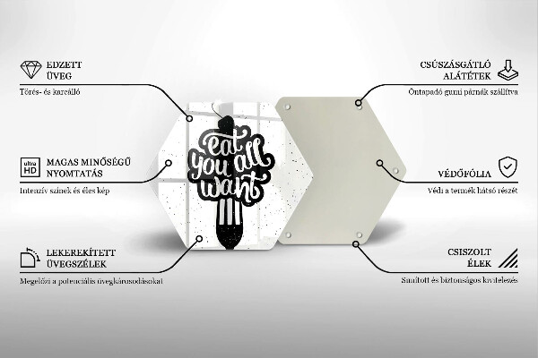 Deska kuchenna Napis Eat you all want