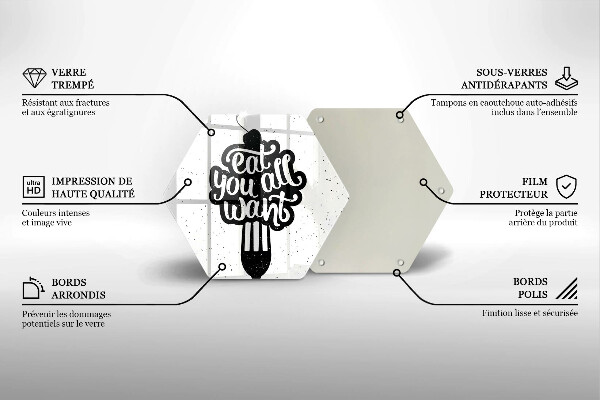 Deska kuchenna Napis Eat you all want