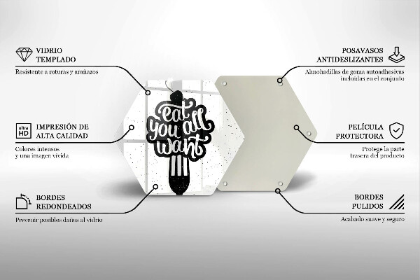 Deska kuchenna Napis Eat you all want