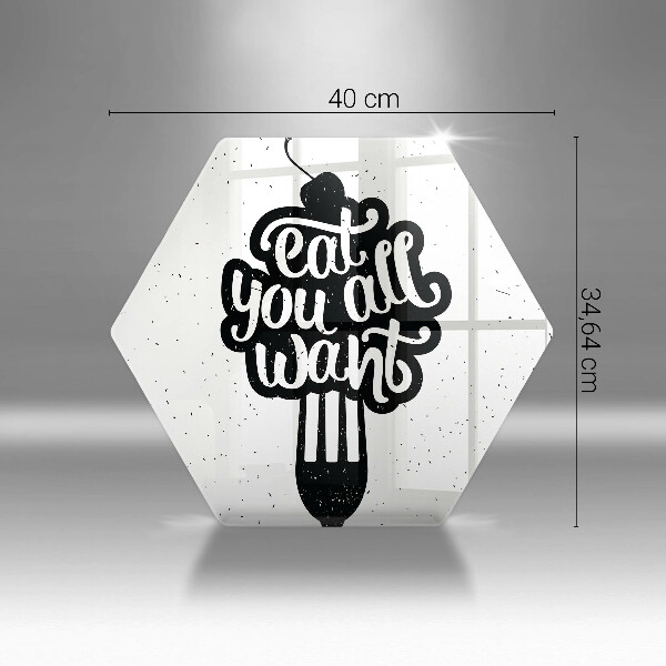 Deska kuchenna Napis Eat you all want