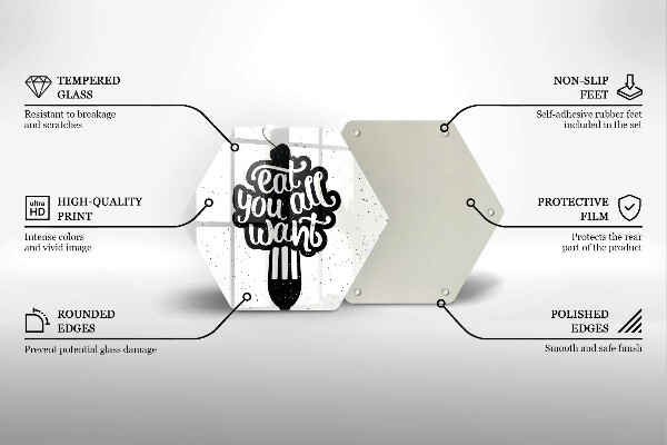 Deska kuchenna Napis Eat you all want