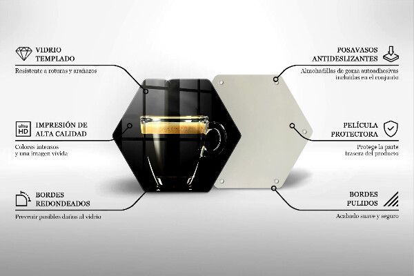 Deska kuchenna Szklanka czarnej kawy