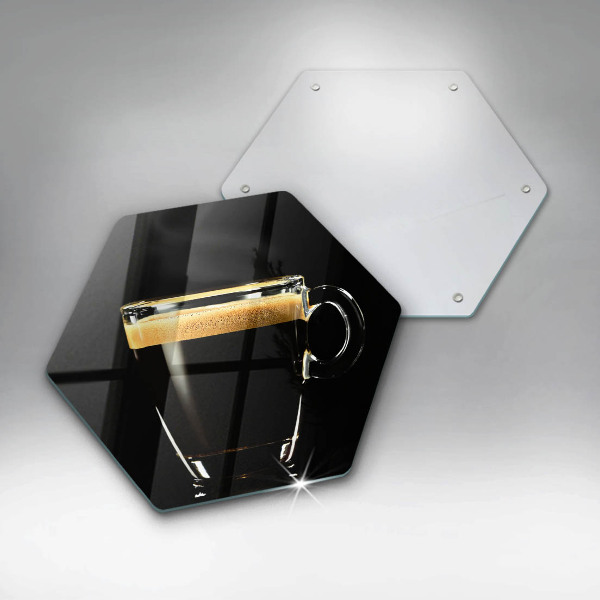 Deska kuchenna Szklanka czarnej kawy