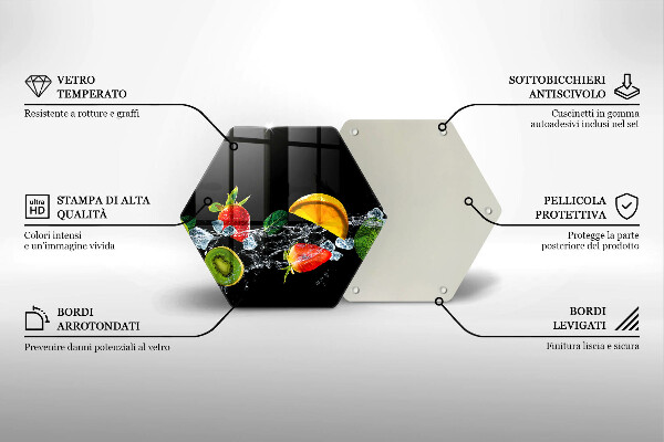 Deska kuchenna Owoce w wodzie