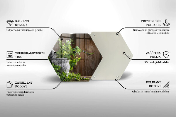 Deska kuchenna Zielone zioła