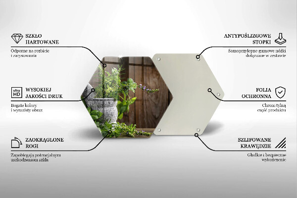 Deska kuchenna Zielone zioła