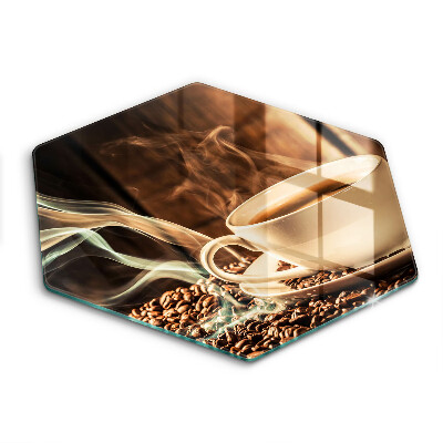 Deska kuchenna Filiżanka i ziarna kawy