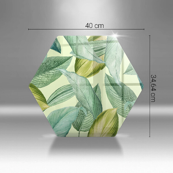 Deska kuchenna Zielone tropikalne liście