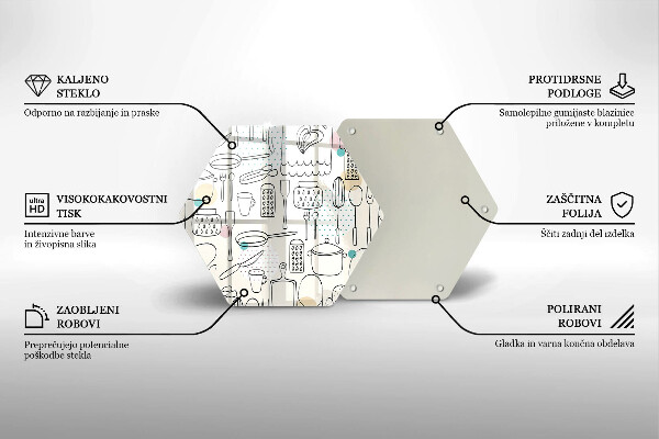 Deska szklana kuchenna Akcesoria kuchenne