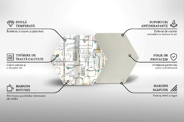 Deska szklana kuchenna Akcesoria kuchenne