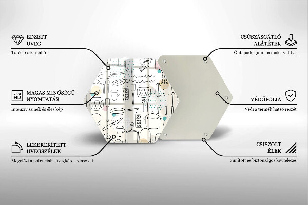 Deska szklana kuchenna Akcesoria kuchenne