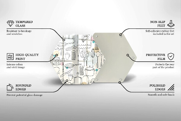 Deska szklana kuchenna Akcesoria kuchenne