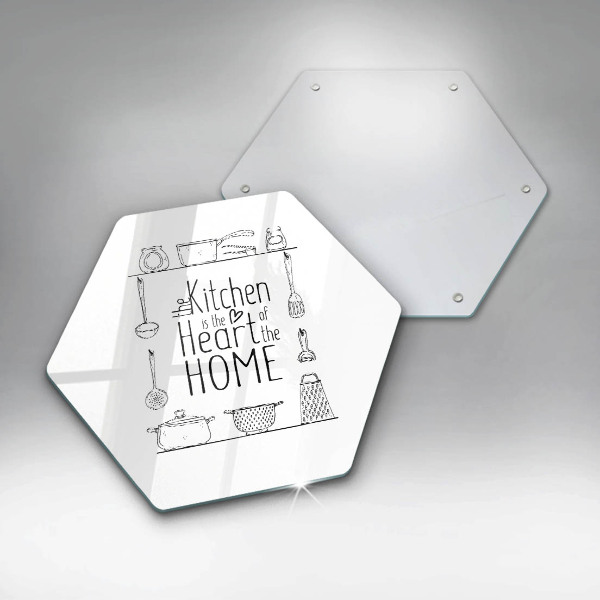 Deska szklana kuchenna Napis, sentencja