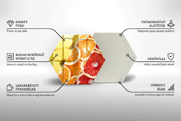 Deska szklana kuchenna Kolorowe owoce