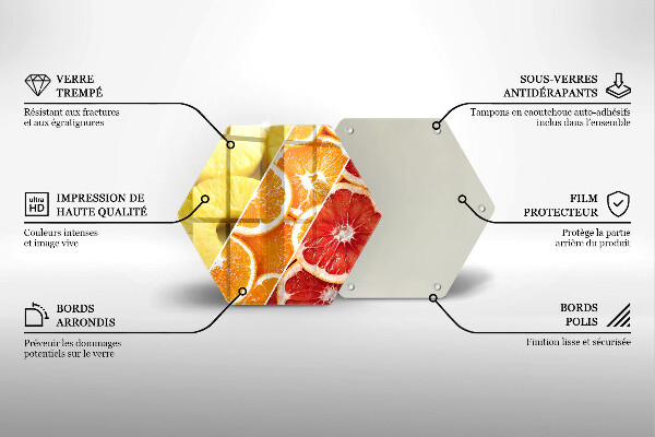 Deska szklana kuchenna Kolorowe owoce
