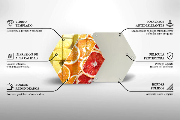 Deska szklana kuchenna Kolorowe owoce