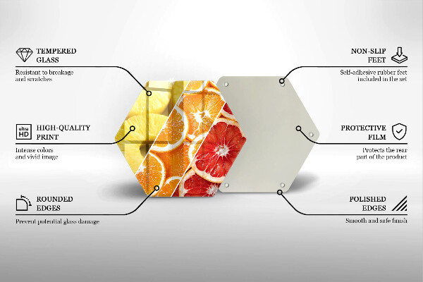 Deska szklana kuchenna Kolorowe owoce