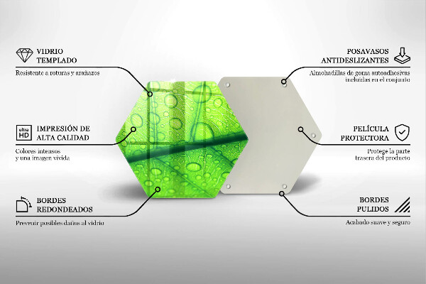 Deska szklana kuchenna Zbliżenie liścia
