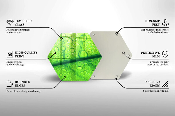 Deska szklana kuchenna Zbliżenie liścia