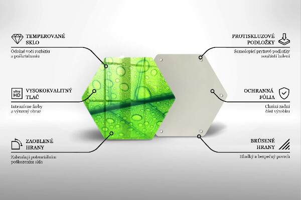Deska szklana kuchenna Zbliżenie liścia