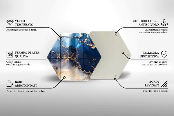 Deska szklana kuchenna Marmurowa abstrakcja
