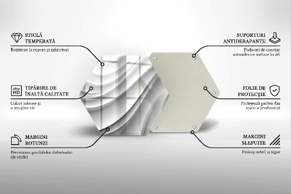 Deska szklana kuchenna Linie geometryczne