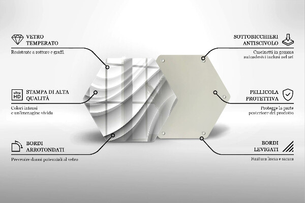 Deska szklana kuchenna Linie geometryczne