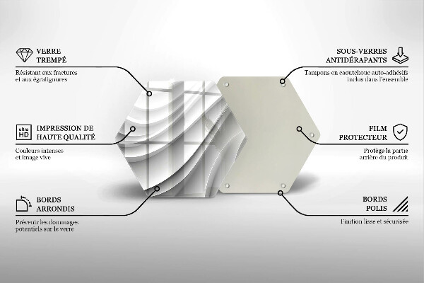 Deska szklana kuchenna Linie geometryczne
