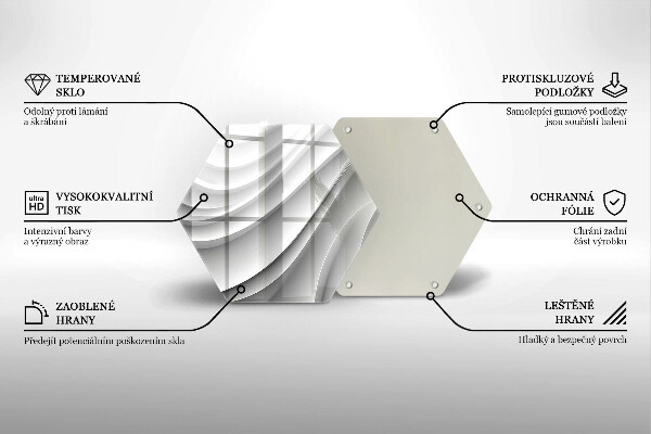 Deska szklana kuchenna Linie geometryczne
