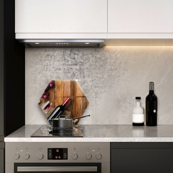 Deska szklana kuchenna Butelka czerwonego wina