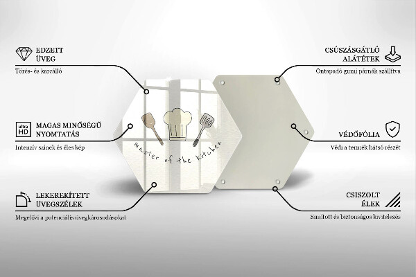 Deska szklana kuchenna Master of the Kitchen