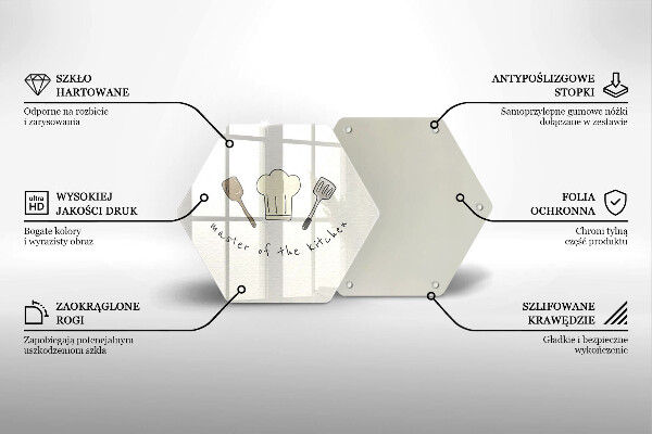 Deska szklana kuchenna Master of the Kitchen