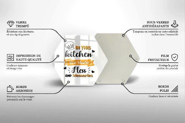 Deska szklana kuchenna In this kitchen we made mess and memories